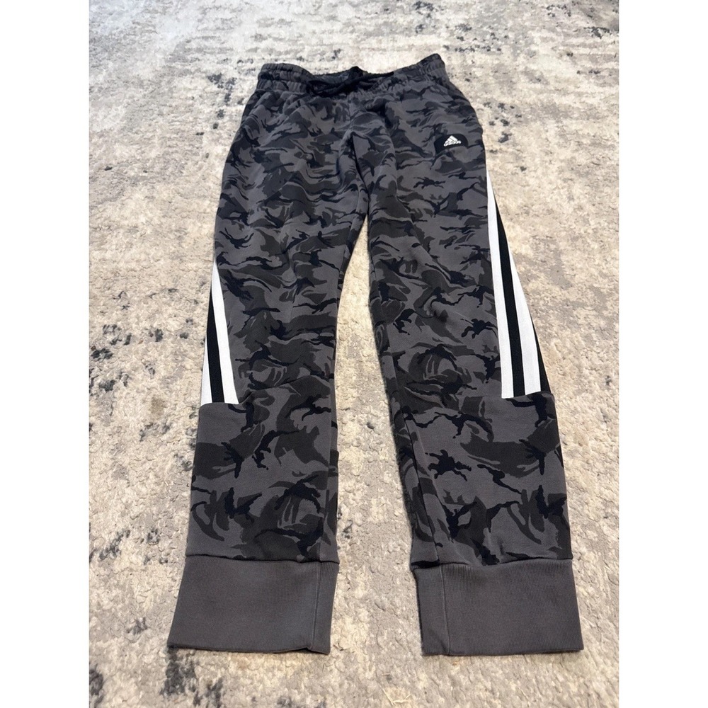 adidas Mens Gray Camo Pants Sz Medium Jogger French Terry